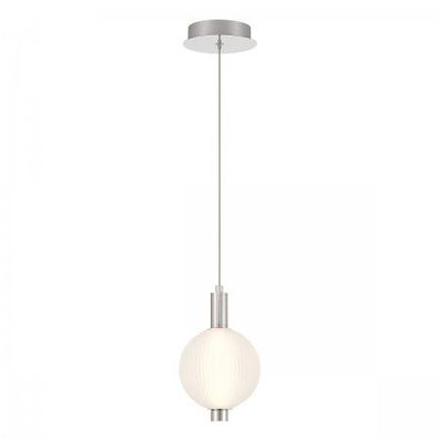 Elstead Lighting LED Pendelleuchte Palmas 1-flammig Poliertes Nickel 3000K