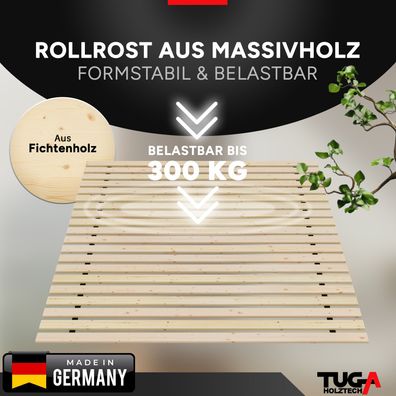 Rollrost Lattenrost Bettrost Rolllattenrost stabil Naturprodukt gesunder Schlaf