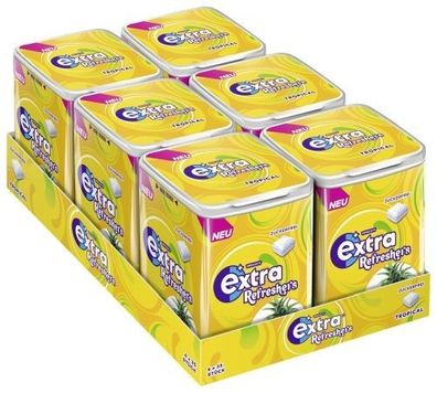 Extra Refreshers Tropical 6 x 35 Stück ( 6 Dosen )