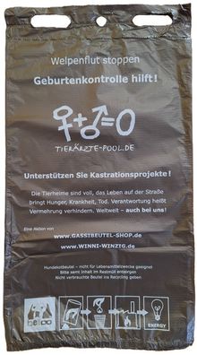 Hundekotbeutel Recycling-Anteil Tierärzte-Pool Made by BELLOO - CO2-sparend