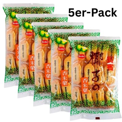 5er-Pack Bin Bin Reiscracker Kokos 150g