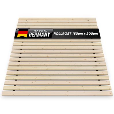 Marke TUGA-Holztech Rollrost 160x200 cm 300Kg Lattenrost 20 Lamellen 4 Softkanten