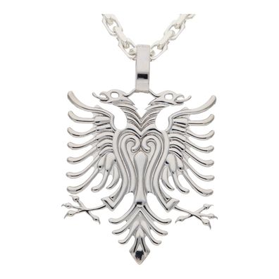 Kettenanhänger Doppelkopfadler Silber 925 Unikat JL30-02-5215 JuwelmaLux, extra Groß