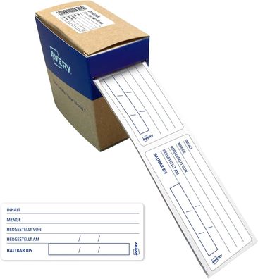AVERY Zweckform Lebensmittelrückstell-Etiketten HACCP (98 x 40 mm 300 Aufkleber auf R