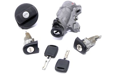 Skoda Fabia 6Y Zündschloß Schloß Zündung 2x Schlüssel + 2x Türschloß links Tür r