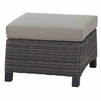 Corido Loungehocker Gestell Alu matt-anthrazit