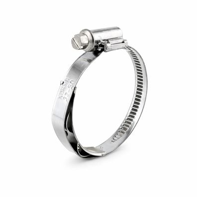 Schlauchschelle mit Wellfeder 12mm breit in W3 / (Spannbereich) 60-80 mm