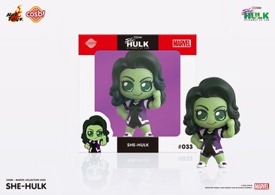 She-Hulk - She Hulk Hot Toys Cosbi Bobble Head Figur 033 - 9 cm Groß