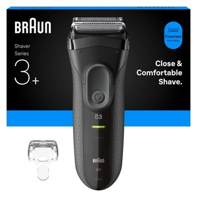 Braun Series 3 3000 Black/Grey Elektrorasierer