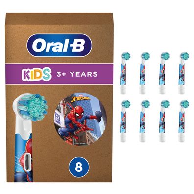 Oral-B Kids Spiderman 8er FFU Aufsteckbürsten