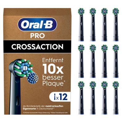 Oral-B Pro CrossAction 12er, schwarz FFU Aufsteckbürsten