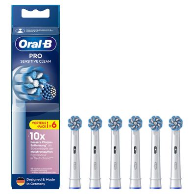 Oral-B Pro Sensitive Clean 6er Aufsteckbürsten