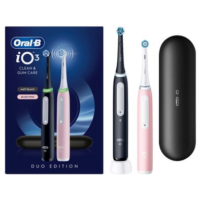Oral-B iO Series 3n Matt Black/Blush Pink Elektrische Zahnbürste mit 2. Handstück