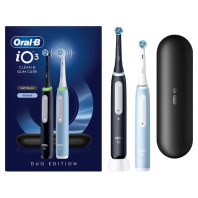 Oral-B iO Series 3n Matt Black/Ice Blue Elektrische Zahnbürste mit 2. Handstück