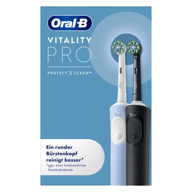 Oral-B Vitality Pro D103 Duo Black/Blue Elektrische Zahnbürste für Jugendliche
