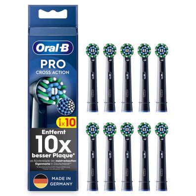 Oral-B Pro CrossAction 10er, schwarz Aufsteckbürsten