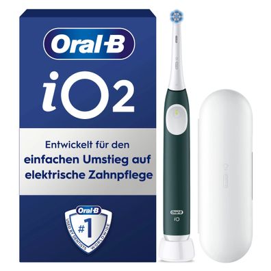 Oral-B iO Series 2, mit Reiseetui Forest Green Elektrische Zahnbürste
