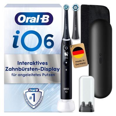 Oral-B iO Series 6, Black Lava Luxe Edition Elektrische Zahnbürste