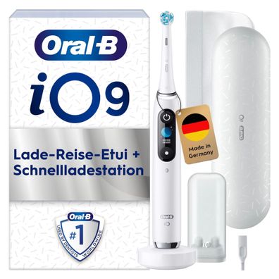 Oral-B iO Series 9, White Alabaster Luxe Edition Elektrische Zahnbürste