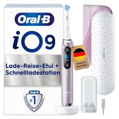 Oral-B iO Series 9, Rose Quartz Luxe Edition Elektrische Zahnbürste