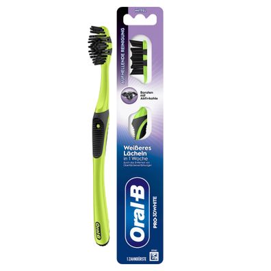 Oral-B Pro-3DWhite Aktivkohle 40 Medium Handzahnbürste