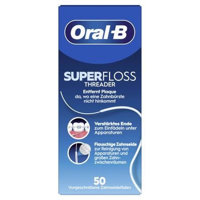 Oral-B Threader Zahnseide 50 Fäden Zahnseide