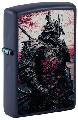 Zippo Feuerzeug Samurai Warrior Navy Blue Matte