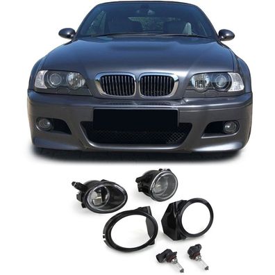 Klarglas Nebelscheinwerfer Set passt für BMW E46 E39 mit M-Paket M3 M5