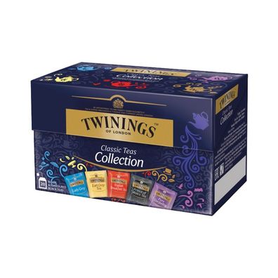 Twinings Classic Teas Collection, Auslese von 5 Schwarztee-Mischungen, 20 Teebeutel i