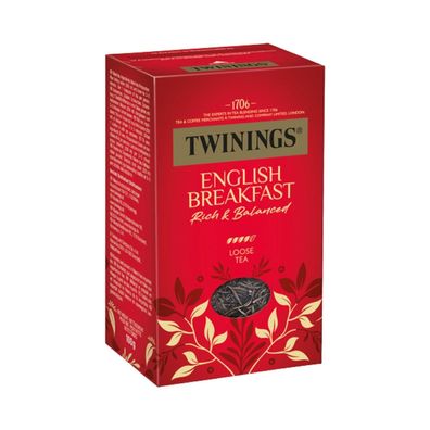 Twinings English Breakfast, Schwarztee, lose, 100g