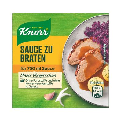 Knorr Bratensaft Würfel, für 3/4 Liter, 78 Gramm