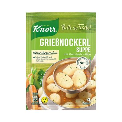 Knorr Bitte zu Tisch! Grießnockerlsuppe, 4 Teller, 48g