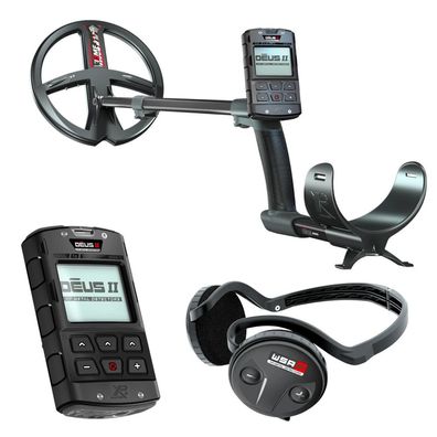 XP DEUS 2 II 22 FMF RC WSA ST Metalldetektor, 22cm Spule, WSA ST Funkkopfhörer (DEUS2