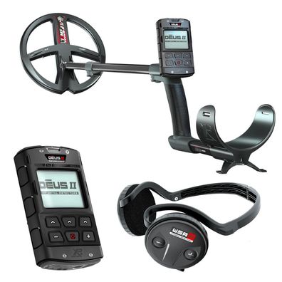 XP DEUS 2 II 28 FMF RC WSA ST Metalldetektor, 28cm Suchspule, WSA ST Funkkopfhörer (D