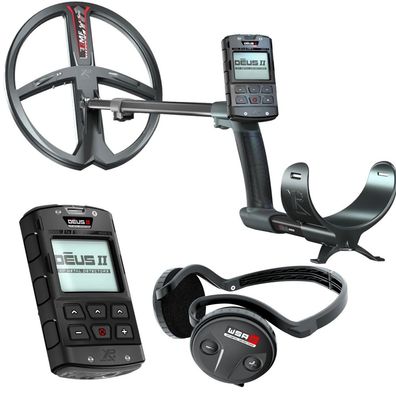 XP DEUS 2 II 34 FMF RC WSA ST Metalldetektor, 34x28cm Spule, WSA ST Funkkopfhörer (DE