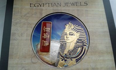 50 Dollars 2012 Fiji Ägypthen Tutanchamun 2 Unzen Silber Gold/Palladium gilded - 999