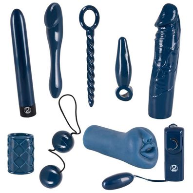 Midnight Blue 9teiliges Lovetoys Set Unisex Blau Vibration
