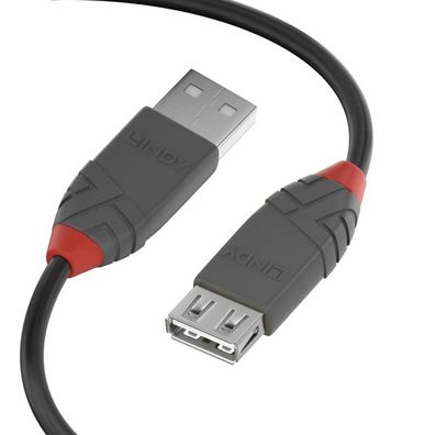 LINDY USB 2.0 Verlängerung Typ A/A Anthra Line M/F 2m