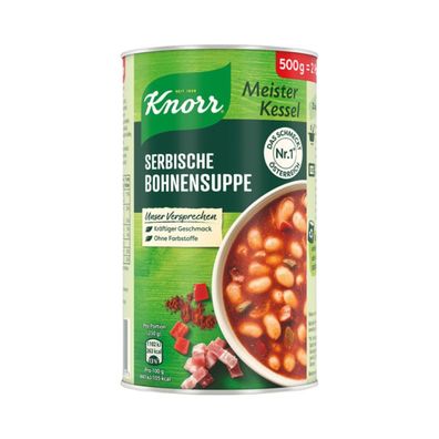 Knorr Meister Kessel Serbische Bohnensuppe, 500 Gramm Dose