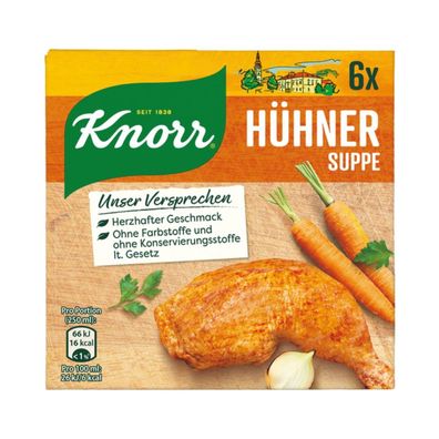 Knorr Hühnersuppe, 6 Würfel, 69g