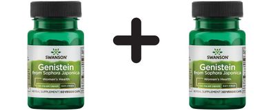 2 x Swanson Genistein from Sophora Japonica, 125mg - 60 vcaps