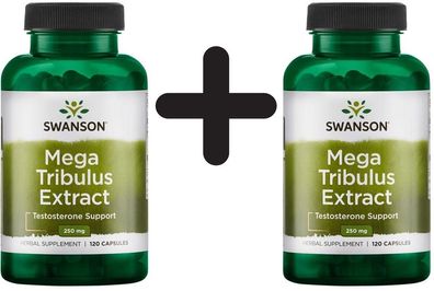 2 x Swanson Mega Tribulus Extract - 120 caps