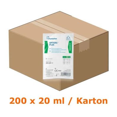 Optisal Plus Flächendesinfektion 200 x 20ml | Hautfreundlich, Alkohol- und Aldehydfr