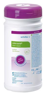 mikrozid PAA + wipes, 50 Tücher/Dose BAuA-Reg-Nr.: N-50008