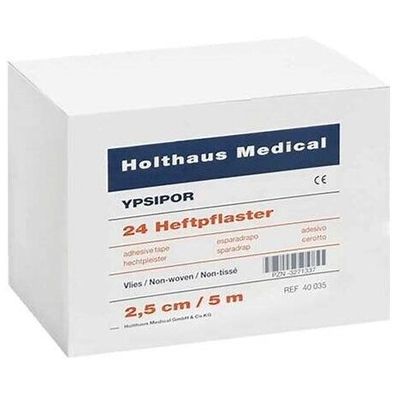 Ypsipor Heftpflaster Vlies Nachfüllpackung 2,5cm x 5m Hautfreundlich & Atmungsaktiv
