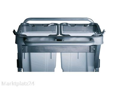 Vileda Müllsackdeckel 70L Hellgrau Mit 4 Farbclips Für Mülltrennung