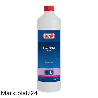 Buzil Buz Flow 1L Kunststoff Flasche BPA-frei, Robust