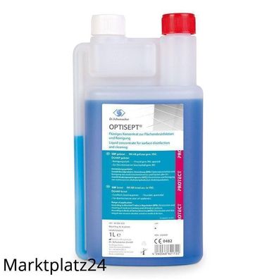 Desinfektionsmittel Optisept 1L Flasche Alkoholbasiert Für Medizinische Anwendung