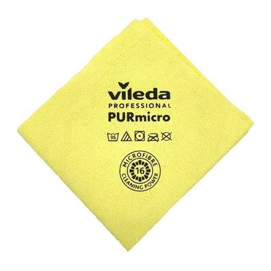 Vileda PURmicro Active Microfiber Cloth 38x35cm, Yellow