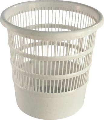 Papierkorb 30cm, rund, durchbrochen, granit, 1 St